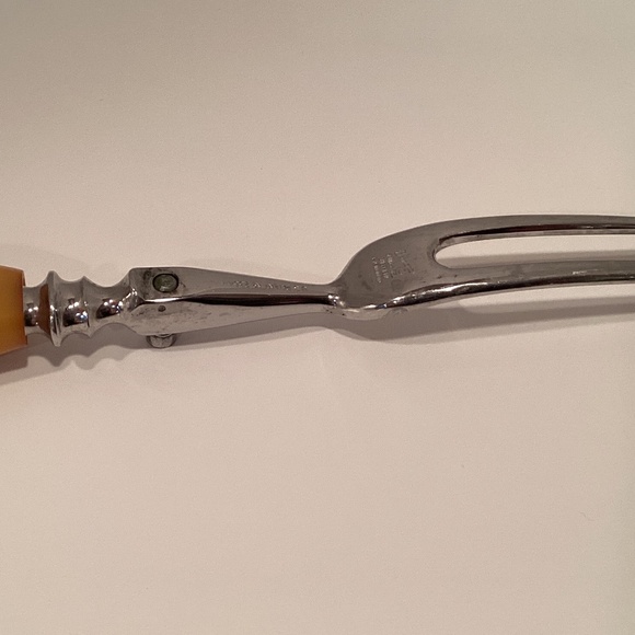 Vintage Bernard Bakelite Serving Fork Sheffield England - Picture 3 of 7